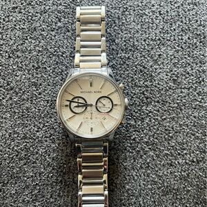 Michael Kors silver band watch